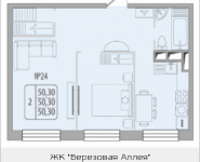 2-комнатная квартира площадью 50.3 кв.м, Березовая аллея, 17 | цена 10 692 472 руб. | www.metrprice.ru