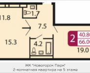 2-комнатная квартира площадью 66 кв.м, Ивановская, 7, корп.3Д | цена 5 214 000 руб. | www.metrprice.ru