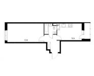 1-комнатная квартира площадью 37.6 кв.м, | цена 4 027 956 руб. | www.metrprice.ru