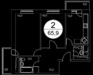 2-комнатная квартира площадью 65 кв.м, Ольховая ул., 3 | цена 7 900 000 руб. | www.metrprice.ru