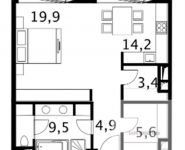 1-комнатная квартира площадью 61.7 кв.м, ул Садовническая, д. 31 | цена 29 778 808 руб. | www.metrprice.ru