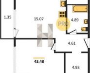 2-комнатная квартира площадью 67.3 кв.м, Живописная улица, вл21 | цена 13 707 000 руб. | www.metrprice.ru