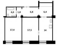 2-комнатная квартира площадью 68 кв.м, Смоленская пл., 13 /21 | цена 23 000 000 руб. | www.metrprice.ru