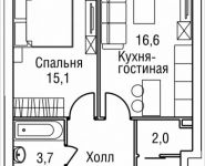 2-комнатная квартира площадью 47 кв.м, 3-й Силикатный проезд, вл. 4, корп. 2 | цена 9 832 425 руб. | www.metrprice.ru