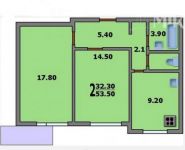 2-комнатная квартира площадью 55 кв.м, Мичуринский просп., 25к2 | цена 11 990 000 руб. | www.metrprice.ru