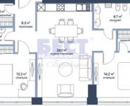 2-комнатная квартира площадью 75 кв.м, Ходынский бульвар, 3 | цена 21 750 000 руб. | www.metrprice.ru