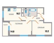 2-комнатная квартира площадью 50.9 кв.м, Рупасовский 2-й пер., 3 | цена 3 435 750 руб. | www.metrprice.ru