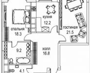 2-комнатная квартира площадью 83 кв.м, Авиационная ул., 77К2 | цена 22 379 210 руб. | www.metrprice.ru