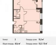 2-комнатная квартира площадью 66.4 кв.м, Головинское ш., 5 | цена 10 823 200 руб. | www.metrprice.ru