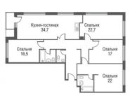 4-комнатная квартира площадью 148 кв.м, проезд Серебрякова, 9к1 | цена 20 823 600 руб. | www.metrprice.ru