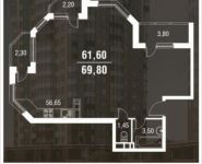 3-комнатная квартира площадью 69 кв.м, 2-й Мичуринский тупик, 4 | цена 5 898 100 руб. | www.metrprice.ru
