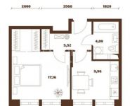 1-комнатная квартира площадью 36 кв.м, Донецкая ул., 30С2 | цена 5 250 000 руб. | www.metrprice.ru