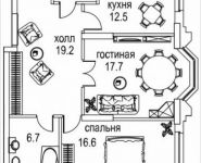 2-комнатная квартира площадью 77 кв.м, Авиационная ул., 77К2 | цена 22 922 094 руб. | www.metrprice.ru