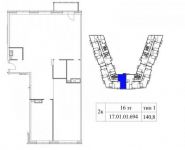4-комнатная квартира площадью 141 кв.м, Шеногина ул., 1 | цена 42 127 360 руб. | www.metrprice.ru