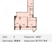 3-комнатная квартира площадью 126.1 кв.м, Некрасова ул., 18 | цена 9 327 700 руб. | www.metrprice.ru