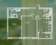 2-комнатная квартира площадью 56.4 кв.м, Производственная улица, 6с20 | цена 9 669 181 руб. | www.metrprice.ru