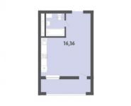 1-комнатная квартира площадью 25.1 кв.м, Заречная улица, 23 | цена 2 725 860 руб. | www.metrprice.ru