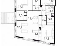 3-комнатная квартира площадью 123.8 кв.м в МФК "Balchug Residence", Садовническая, к5вл31, корп.2 | цена 61 457 938 руб. | www.metrprice.ru