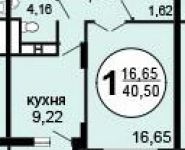 1-комнатная квартира площадью 40.5 кв.м, Московская ул., 52К25 | цена 3 450 000 руб. | www.metrprice.ru