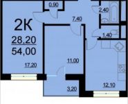 2-комнатная квартира площадью 54 кв.м, Внутренний пр., 8С2 | цена 11 356 200 руб. | www.metrprice.ru