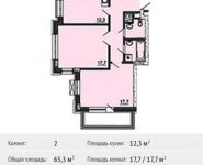 2-комнатная квартира площадью 65.3 кв.м, Рогожский Вал ул, 11 | цена 19 066 581 руб. | www.metrprice.ru