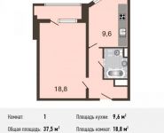 1-комнатная квартира площадью 37 кв.м, Авиаторов ул., 5К2 | цена 4 860 000 руб. | www.metrprice.ru
