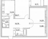 3-комнатная квартира площадью 85.3 кв.м, проезд Шокальского, 31к1 | цена 15 933 348 руб. | www.metrprice.ru