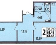 2-комнатная квартира площадью 63.3 кв.м, Обводное шоссе, 10 | цена 5 100 000 руб. | www.metrprice.ru