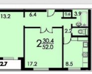 2-комнатная квартира площадью 52 кв.м, улица Корнейчука, 14 | цена 7 600 000 руб. | www.metrprice.ru