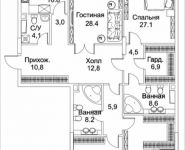 4-комнатная квартира площадью 209 кв.м, Малая Пироговская, 8 | цена 139 641 170 руб. | www.metrprice.ru