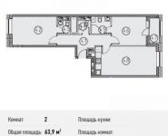 2-комнатная квартира площадью 63.9 кв.м, Ленинградский просп., 31 | цена 14 269 765 руб. | www.metrprice.ru