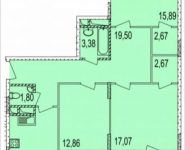 3-комнатная квартира площадью 89 кв.м, Осташковское ш. | цена 5 724 160 руб. | www.metrprice.ru