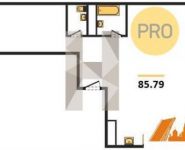 3-комнатная квартира площадью 85.8 кв.м, Ясная ул. | цена 5 198 490 руб. | www.metrprice.ru