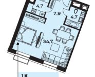 1-комнатная квартира площадью 52 кв.м в ЖК "Староалексеевская", Староалексеевская улица, 5 | цена 12 552 000 руб. | www.metrprice.ru