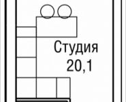 1-комнатная квартира площадью 24 кв.м, 3-й Силикатный проезд, вл. 4, корп. 2 | цена 5 189 690 руб. | www.metrprice.ru