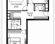2-комнатная квартира площадью 79 кв.м, Паршина, влд 10 | цена 14 460 950 руб. | www.metrprice.ru