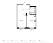 1-комнатная квартира площадью 37.49 кв.м,  | цена 5 121 134 руб. | www.metrprice.ru