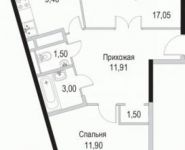 2-комнатная квартира площадью 56 кв.м, Барышевская Роща ул., 22 | цена 4 838 360 руб. | www.metrprice.ru