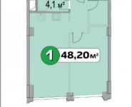 1-комнатная квартира площадью 48 кв.м, Нахимовский проспект, 21 | цена 5 754 726 руб. | www.metrprice.ru