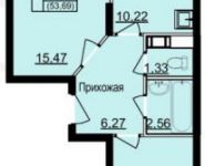 2-комнатная квартира площадью 53.7 кв.м, Осташковское ш. | цена 3 114 000 руб. | www.metrprice.ru
