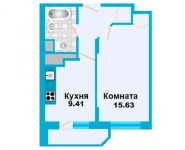 1-комнатная квартира площадью 0 кв.м, Рябиновая ул. | цена 2 514 807 руб. | www.metrprice.ru