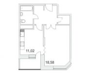 1-комнатная квартира площадью 45.7 кв.м, Радиальная 6-я ул., 7 | цена 6 852 000 руб. | www.metrprice.ru