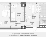 2-комнатная квартира площадью 75.9 кв.м, 1-я Ямская, 2 | цена 20 370 000 руб. | www.metrprice.ru