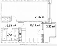 1-комнатная квартира площадью 41.81 кв.м, Лазоревый пр., 3 | цена 9 348 297 руб. | www.metrprice.ru