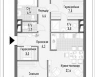 3-комнатная квартира площадью 103.69 кв.м, улица Сущёвский Вал, 49с2 | цена 22 140 000 руб. | www.metrprice.ru