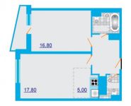 2-комнатная квартира площадью 52.8 кв.м, 2-й Рупасовский переулок, лит3 | цена 5 068 800 руб. | www.metrprice.ru