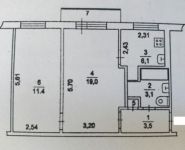 2-комнатная квартира площадью 46.2 кв.м,  | цена 4 900 000 руб. | www.metrprice.ru