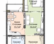 1-комнатная квартира площадью 51.5 кв.м в ЖК "Академик 1 и 2", Академика Каргина ул., 42 | цена 4 050 000 руб. | www.metrprice.ru