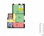 2-комнатная квартира площадью 57.9 кв.м, Выборгская ул., 7К1 | цена 9 850 518 руб. | www.metrprice.ru