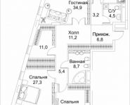 3-комнатная квартира площадью 159 кв.м в ЖК "Barrin House", Малая Пироговская, 8 | цена 90 153 000 руб. | www.metrprice.ru